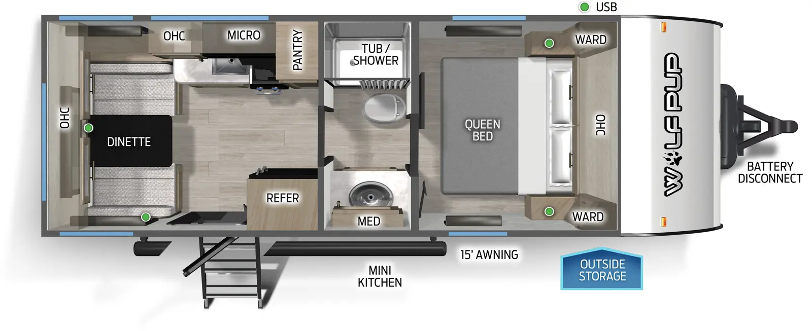 Cherokee Black Label 16CMBL Floorplan